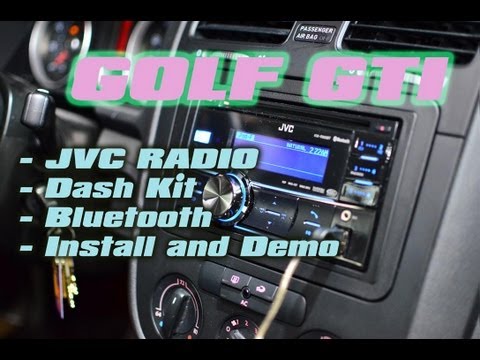 Volkswagen GTI JVC Radio Install KWR900BT, Dash Kit, RadioPro, Bluetooth, Ipod (Mk5 Mk6 Mk7)