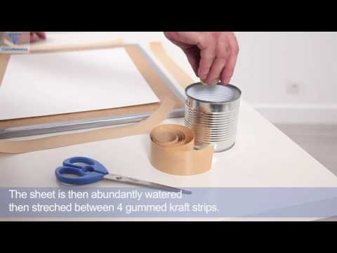 Aquarellpapier: Vorbereitung des Papiers