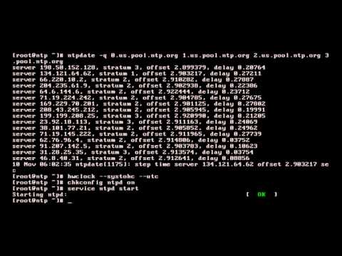 how to sync linux server time with ntp