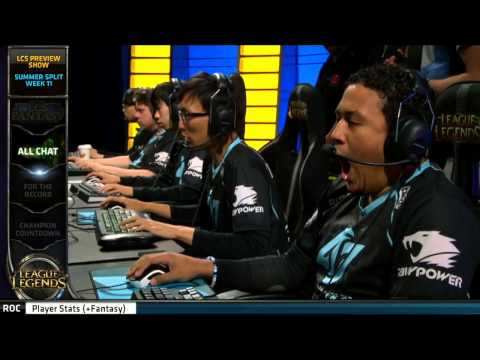 ALL-CHAT: A fun compilation of sounds of the game from EU and NA LCS Week 10 of Summer split HD