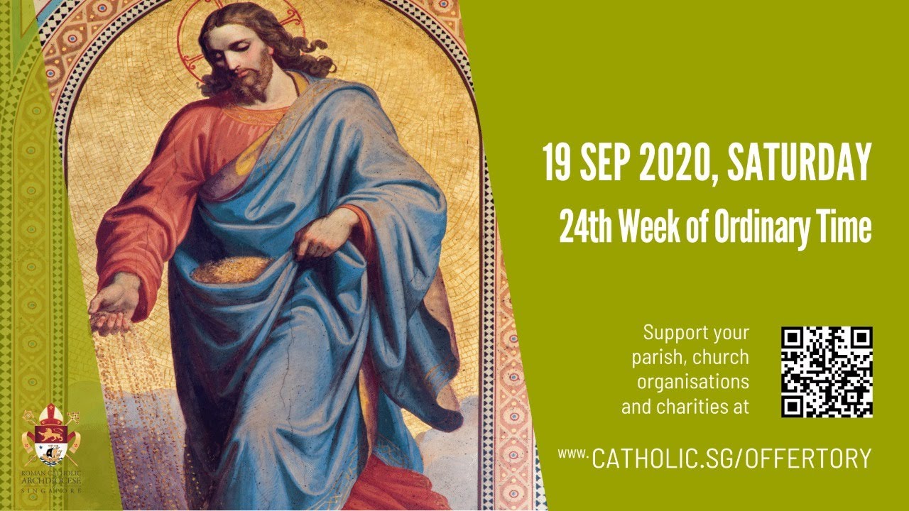 Catholic Live Mass 19th September 2020 Saturday Today Online 24th Week of Ordinary Time Catholic Live Mass 19th September 2020 Saturday Today Online 24th Week of Ordinary Time
