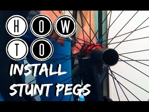 how to fit bmx pegs