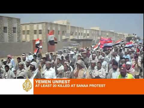 Many protesters shot dead in Yemen