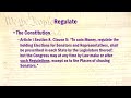 Constitution Lecture 8: Commerce, Arms and the Meaning of "Regulate" (HD version)