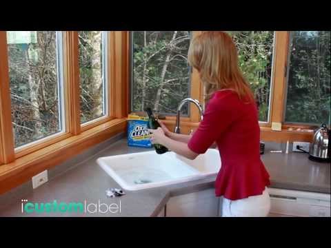 how to remove labels from wine bottles