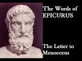 The Words of Epicurus: The Letter to Menoeceus