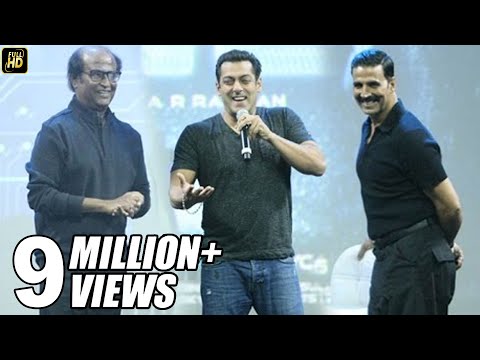 Salman Khan At Robot 2.0 First Look Launch Full Video HD - Rajinikanth, Akshay Kumar