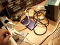 Overview and demonstration of my SSTC Setup playing the Monkey Island theme. The RF is generated with a Class-E MOSFET stage with controllable Frequency.The sound is modulated on the gate signal of the MOSFET via PWM. The sound is then emitted by the arc itself. Excitation and PWM Frequencies are set with DDS generators controlled via a Microcontroller board with USB interface. The sound comes directly from the soundcard of the PC. All the Hardware and the Software is (c) by me ;-)73 de Florian, DB1LOL