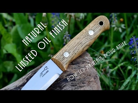 video-linktoworks-Natural linseed oil for unstabilised wooden scales.
