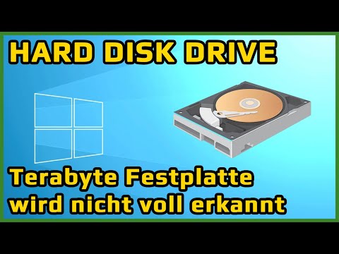 TUTORIAL: Große Terabyte Festplatte wird nicht vollständig erkannt / Hard disk drive [HD+/Deutsch]