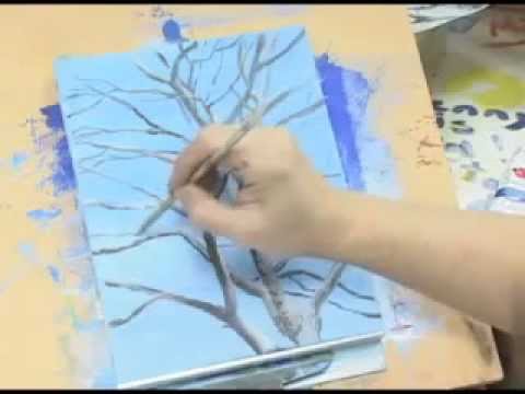 how to draw tree branches