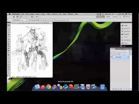 how to isolate lineart in photoshop