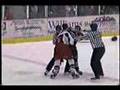 Gruenke Vs. O'Keefe Hockey Fight (NAHL)