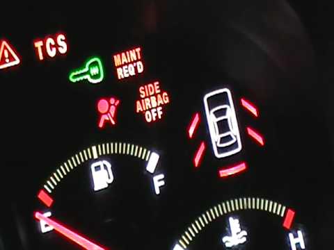 how to know or diagnose airbag SRS air bag control module if its blown on honda or acura