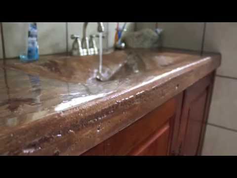 how to make your own concrete sink