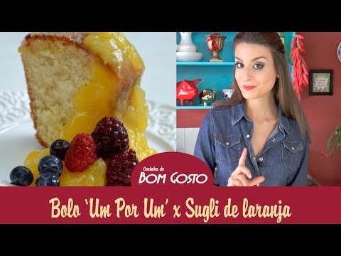 Bolo 'Um por Um' com Sugli de Laranja