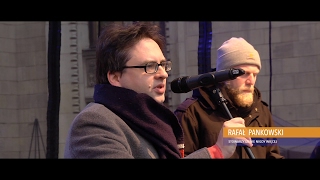 Rafał Pankowski – demonstracja przeciwko rasizmowi i przemocy, Warszawa, 15.10.2016.