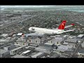 FSX Wilco Airbus A330 Bad Visual Landing In Honolulu Hawaii