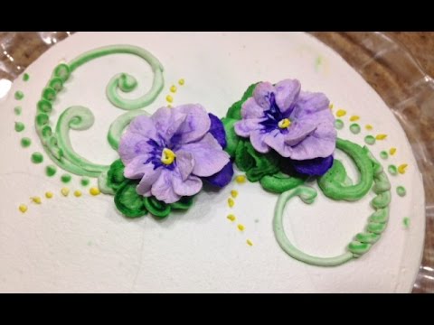 Cream buttercream pansies How to  Cake Butter how make Make to  In  Decorating Pansies