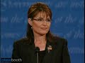 Sarah Palin & Joe Biden Debate VP Role