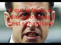 montage d'une chanson de alibi montana sur sarkozy, avec les paroles