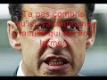 montage d'une chanson de alibi montana sur sarkozy, avec les paroles
