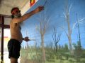 Miller Street Art Gallery - Uncle Steve Williams paints and talks