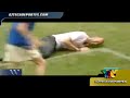 La caída de Zinedine Zidane jugando con niños