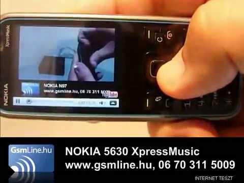 Nokia 5630 XpressMusic teszt vide�