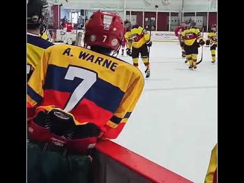 Andrew Warne team member of Team Colombia (Division 1 - Men) during goal celebration for semi final against Team Lebanon - Amerigol Latam Cup Oct  16
