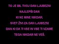 Karaoke - Pepel in kri - Dan ljubezni