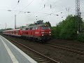 DB Railion V160 225 001-7 with damaged S-Bahn stock
