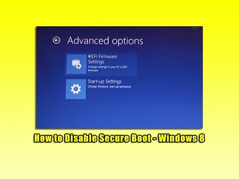 how to turn secure boot off