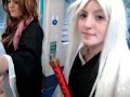 Bleach cosplay on the train