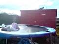 Stacy Jumping Off The Trampoline =)