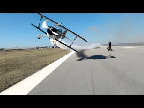 200mph Plane fly-by within feet of person, ORIGINAL HD FOOTAGE... (Video)