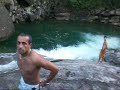 Galera curtindo o Po�o Azul