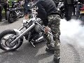 Burn-Out Yves on Harley Day 2007 in Veghel
