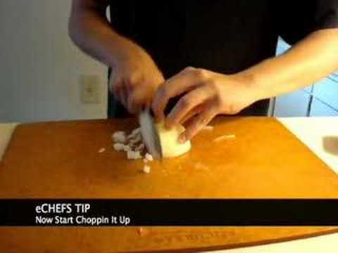 how to properly chop an onion