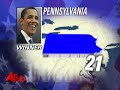 Obama Wins Pennsylvania, 21 Electoral Votes Obama Wins Pennsylvania, 21 Electoral Votes