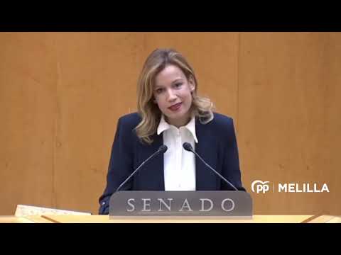 Isabel Moreno defiende en el Senado la economía de Ceuta y Melilla frente a la inacción del Gobierno.