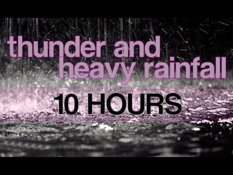 Thunder - Fall asleep to the sound of 10 hours of Heavy Rain and Thunder without Music added. Great for sleeping, relaxation, meditation, ASMR, and much more! Follow R...