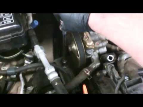 how to change a serpentine belt on a honda odyssey