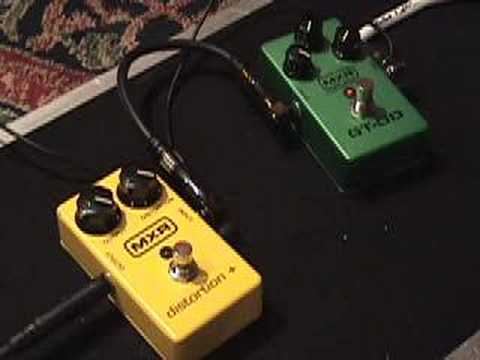 gearmanndude MXR GT-OD and Distortion + pedal demo