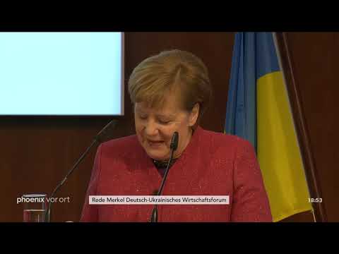 Rede von Bundeskanzlerin Merkel beim Deutsch-Ukrain ...