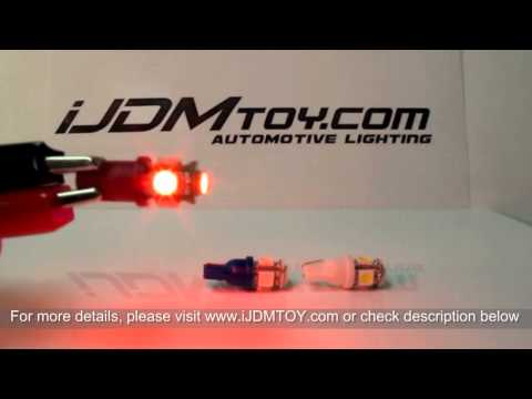 5-SMD 5050 T10 Light Bulbs for 2009 Infiniti G37 LED Parking Lights