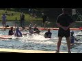 the final segment of the final men's game at the 2008 canoe polo world championship.