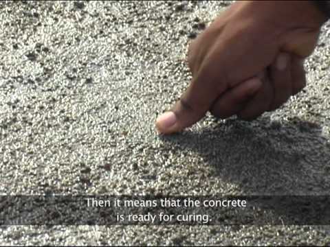 how to cure cement