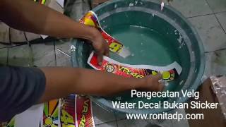 Proses Pengecatan Velg Menggunakan Water Slide Dec