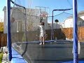 Jeffrey Matney on trampoline Jeffrey Matney on trampoline